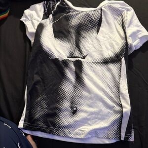 Graphic Black and White Women's Top